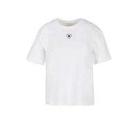 Miss Tee Damen Good Vibes Only Heart Tee S White