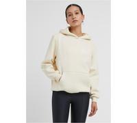 Miss Tee Damen Good Vibes Puff Print Ladies Fluffy Hoody MST207 Whitesand-XS