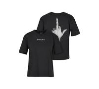 Miss Tee Damen T-Shirt Mst009-i Don't Give A T-Shirt modernes 140 g/m² Baumwolle Schwarz L