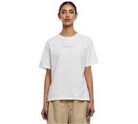 Miss Tee Damen Mst009-i Don't Give A T-Shirt, Weiß, L EU