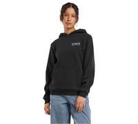 Miss Tee Damen Kapuzenpullover Always Trust Your Heart – Schwarz Loose Fit Herz-Print vorne & hinten