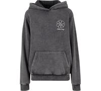 Miss Tee Damen One Line Flowers Ladies Vintage Heavy Hoody MST381 Magnet-XS