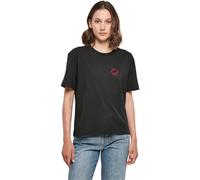 Miss Tee Damen Snakes Heart Tee Black, S