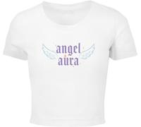 Miss Tee Damen T-Shirt Angel Aura Tee MST101 White-M