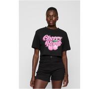 Miss Tee Damen T-Shirt Cherry Bomb Ladies Short Overized Tee MST100 Black-4XL