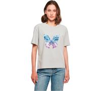 Miss Tee Damen T-Shirt Chromed Butterfly Tee, lässiges T-Shirt mit Frontprint, Relaxed Fit, Baumwolle, Größen XS - 5XL