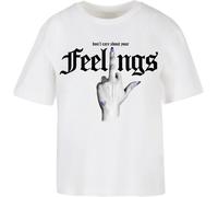 Miss Tee Damen T-Shirt Don't Care Tee MST171 White-M