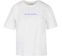 Miss Tee Damen T-Shirt Karma Butterfly Tee MST184 White-XS