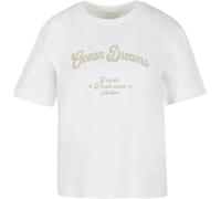Miss Tee Damen T-Shirt Ladies Ocean Dreams MST347 White-S