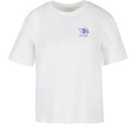 T-Shirt MISS TEE "Miss Tee Live Slow Seashells Tee", Damen, Gr. XL, weiß, 100% Baumwolle, bedruckt, oversize, Rundhals, Shirts T-Shirt (17586106-XL) weiß
