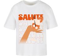 Miss Tee T-Shirt Saluti A Tutti Weiß Größe XS