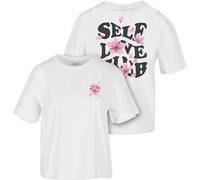 Miss Tee Damen Self Love Club Tee White, XL