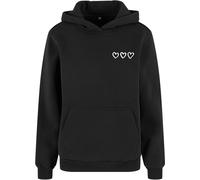 Miss Tee Three In A Row Kapuzenpullover M Black