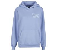 Miss Tee Dreams Over Reality Ladies Fluffy Hoody PowderBlue, L
