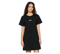 Miss Tee Kurzarmkleid Peace Hand für Mädchen kurz Schwarz Größe XS