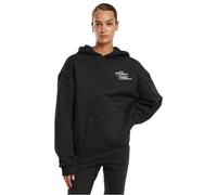 Kapuzenpullover MISS TEE "Miss Tee Give A Damn Ladies Fluffy Hoody", Damen, Gr. L, schwarz, 70% Baumwolle, 30% Polyester, mehrfarbig, casual, loose fit, ohne Ausschnitt, Langarm, Pullover (99970444-L)