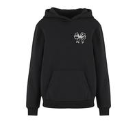 Miss Tee Kapuzenpullover Good Vibes Bow Fluffy Hoody, bedruckt – Damen, Schwarz, XL