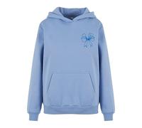 Miss Tee Good Vibes Bow Ladies Fluffy Hoody PowderBlue, M