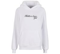 Miss Tee Heartbreaker Girl Ladies Fluffy Hoody White, XS
