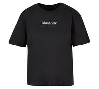 Miss Tee T-Shirt I Don´t Care Schwarz XXL