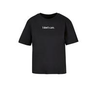 Miss Tee T-Shirt I Don´t Care Schwarz Größe XL