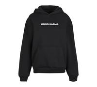 Miss Tee Kapuzensweatshirt Karma Butterfly Fluffy Damen Schwarz Größe S