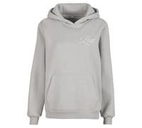 Miss Tee Lost Flowers Ladies Fluffy Hoody lightasphalt, 4XL