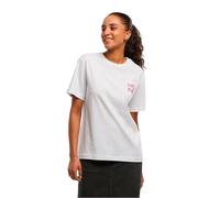 Miss Tee Damen T-Shirt Lucky Girl Syndrome MST313 White-L