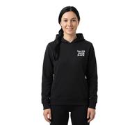 Kapuzensweatshirt MISS TEE "Miss Tee Never Look Back Ladies Fluffy Hoody", Damen, Gr. L, schwarz, 70% Baumwolle, 30% Polyester, bedruckt, Sweatshirts (67731467-L) schwarz