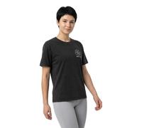 T-Shirt MISS TEE "Miss Tee One Line Flowers Ladies Vintage Everyday Tee", Damen, Gr. S, schwarz, 100% Baumwolle, bedruckt, loose fit, Rundhals, Shirts T-Shirt (18630662-S) schwarz