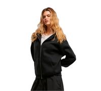 Sweatjacke MISS TEE "Miss Tee Peace Sign EMB Fluffy Zip Hoody", Damen, Gr. M, schwarz, 100% Baumwolle, unifarben, Sweatjacken Sweatjacke (72258635-M) schwarz