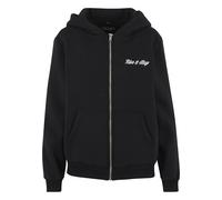 Miss Tee Rise & Slay Ladies Fluffy Zip Hoody Black, S