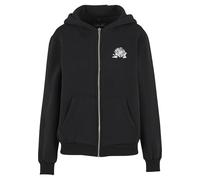 Miss Tee Romantic Dreamers Ladies Fluffy Zip Hoody Black, L