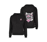 Miss Tee Kapuzenpullover Self Love Club Mst024 Schwarz Größe S