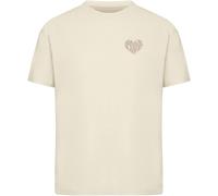 Miss Tee T-Shirt Only Love Heart MST379 Sand-XL