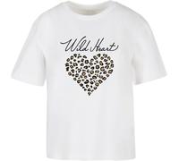 Miss Tee T-Shirt Wild Heart Leo MST358 White-L