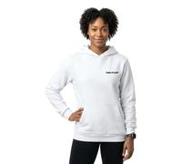 Miss Tee Damen Take It Easy Flowers Ladies Fluffy Hoody MST370 White-3XL