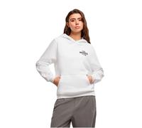 Miss Tee Kapuzensweatshirt The Brunch Club Fluffy Hoody Damen Gr. S Weiß, bedruckt