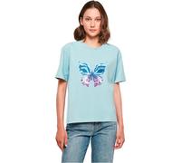 Miss Tee Women's MST034-Chromed Butterfly Tee T-Shirt, Oceanblue, XL