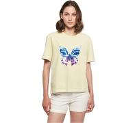 Miss Tee Women's MST034-Chromed Butterfly Tee T-Shirt, softyellow, 4X-Large
