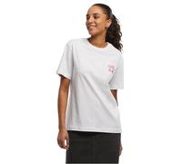 Miss Tee Damen T-Shirt Lucky Girl Syndrome MST313 White-L