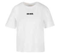 Miss Tee Damen T-Shirt You Wish Tee MST152 White-S