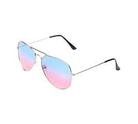 MissFox Damen Sonnenbrille Pilotenbrille Police Herren Sunglasses Sonne Brille Blau Rot