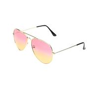 MissFox Damen Sonnenbrille Pilotenbrille Police Herren Sunglasses Sonne Brille Rot orange