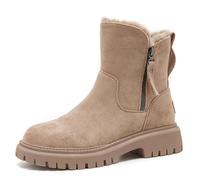 MissFox Grace Schneestiefel Damen - Warm Gefütterte Winterstiefel, Wasserdicht und Rutschfest Snow Boots, Warme und Bequeme Damenstiefel für kalte Wintertage