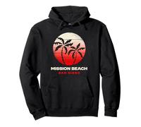 Mission Beach, San Diego, Design bei Sonnenuntergang, Mission Beach, Kalifornien Pullover Hoodie