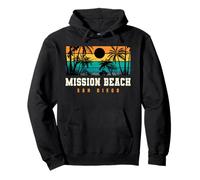 Mission Beach San Diego im Retrodesign Mission Beach CA Pullover Hoodie
