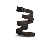 Mission Belt Herren Ratschengürtel aus Canvas - Ohne Löcher, 40 mm Metall-Schnalle - 40mm Swat Black Buckle/Cedar Brown Canvas Strap, Custom (Up to 56")