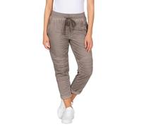 Mississhop 325 Damen Hose Freizeithose Stoffhose Elegante Haremshose im Birker Look Fango