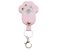 Missmisq Schlüsselanhänger Für Die Aufbewahrung Von Katzenhaaren,Haustierhaar Aufbewahrung Erinnerungsanhänger - Organizer Aus PU-Leder In Pfotenform Zur Erinnerung Für Unterwegs, Schule, Jugendliche